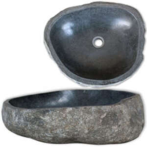 Chiuvetă din piatră de râu, 46-52 cm, ovală